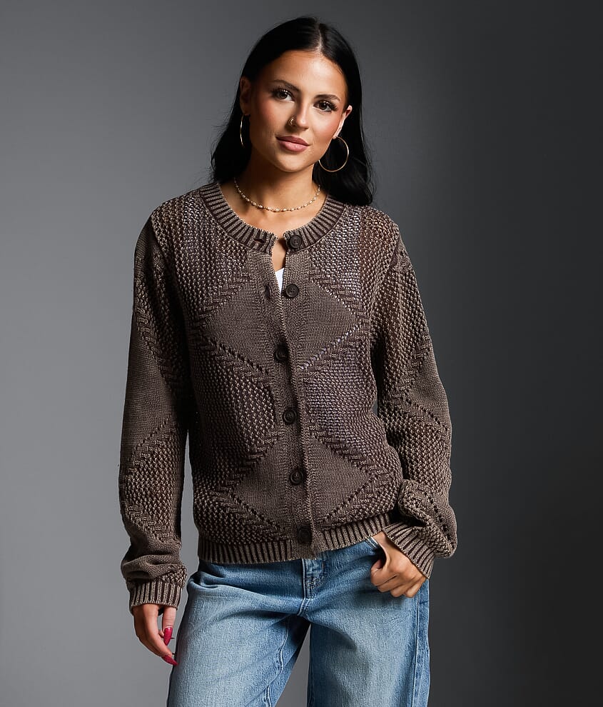 Refined Edit - Washed Cardigan Sweater