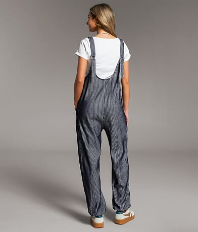 Striped Overall Jumpsuit thumbnail 3