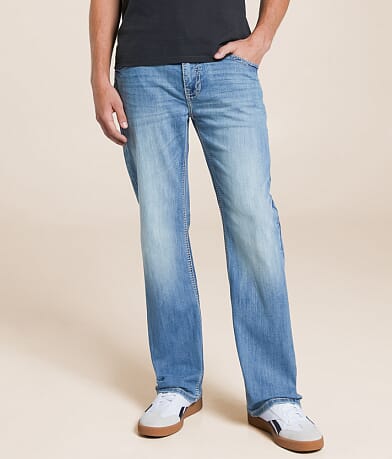 Rock & Roll Denim Double Barrel Straight Stretch Jean front view