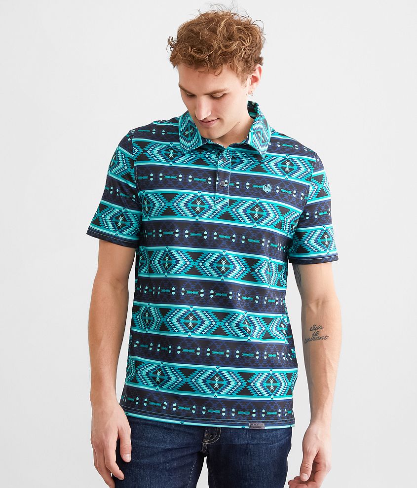 Panhandle Aztec Performance Stretch Polo
