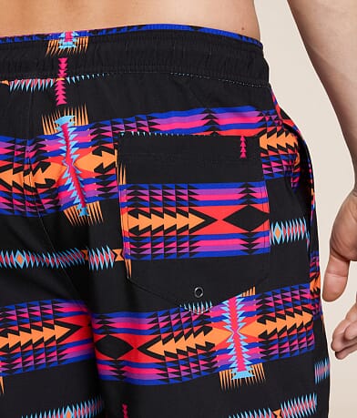 Rock &amp; Roll Denim Aztec Swim Trunks MISC_DETAIL_1