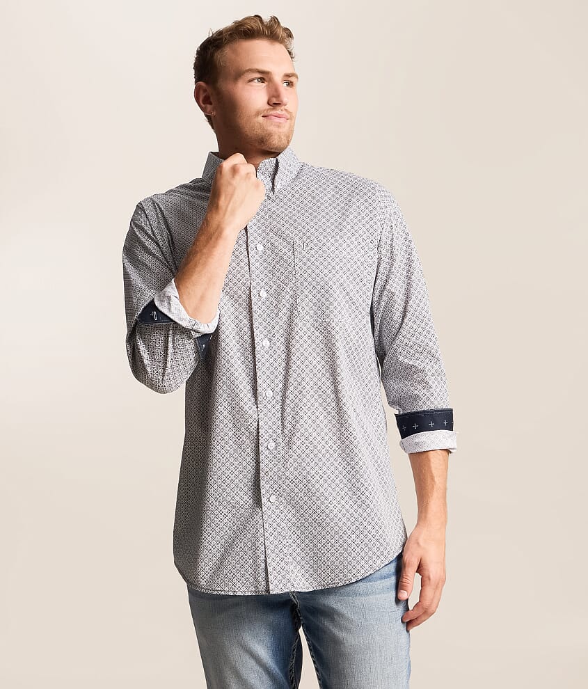Tonal Wallpaper Stretch Shirt