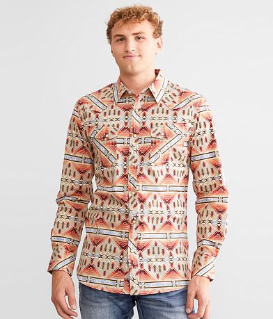 Rock & Roll Denim Aztec Shirt front view