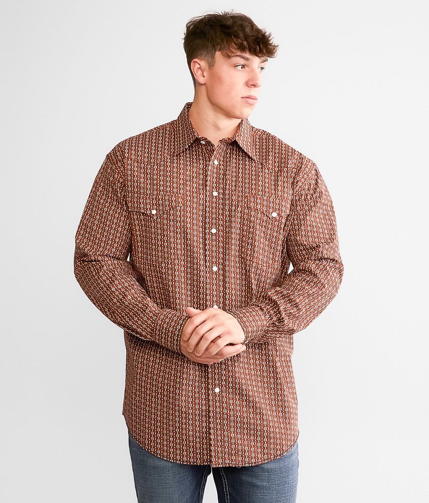 Panhandle Geometric Stretch Shirt front view