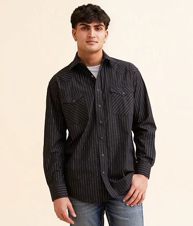 Panhandle Lurex Stripe Shirt front view