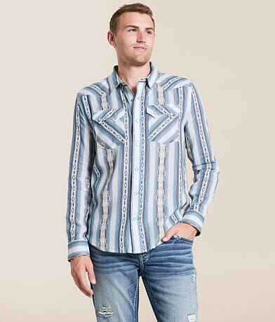 Panhandle Slim Southwestern Print Shirt front view