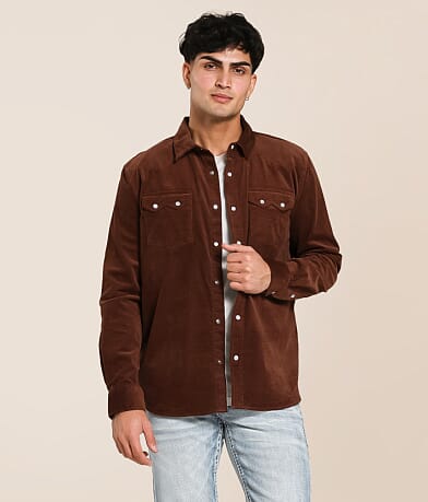 Panhandle Slim Corduroy Stretch Shirt front view