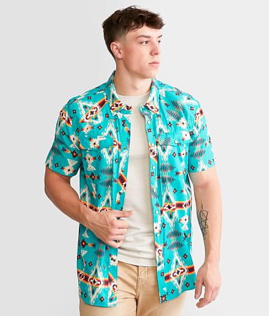 Rock & Roll Denim Tek Southwestern Shirt front view