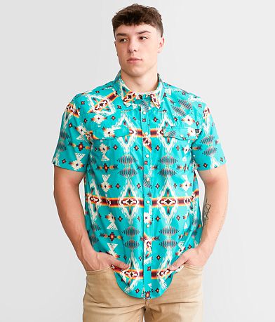 Rock &amp; Roll Denim Tek Southwestern Shirt FULL_RIGHT_SIDE