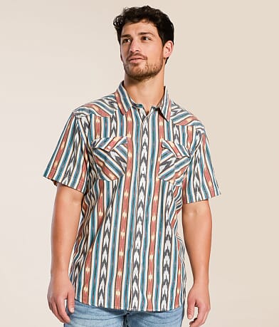 Panhandle Slim Western Stripe Shirt front view