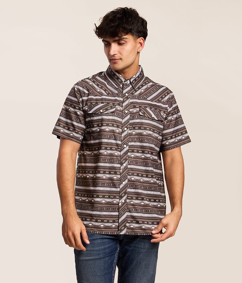 Aztec Stripe Performance Stretch Shirt