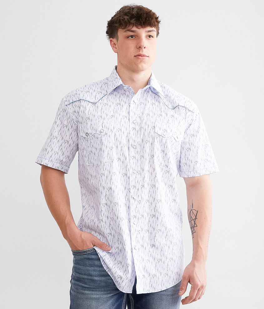 Panhandle Linear Abstract Stretch Shirt front view