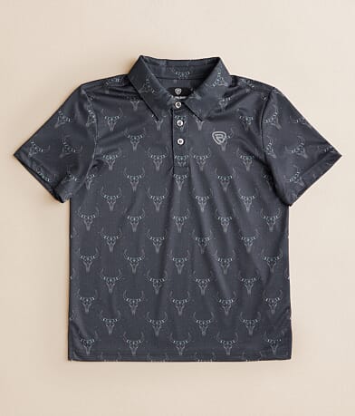 Rock & Roll Denim Boys - Longhorn Performance Polo front view