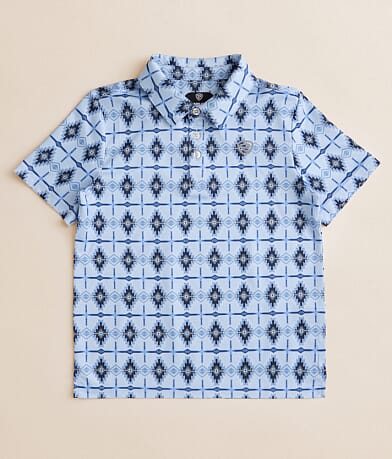 Rock & Roll Denim Boys - Aztec Performance Polo front view