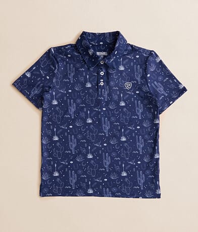 Rock & Roll Denim Boys - Conversational Stretch Polo front view