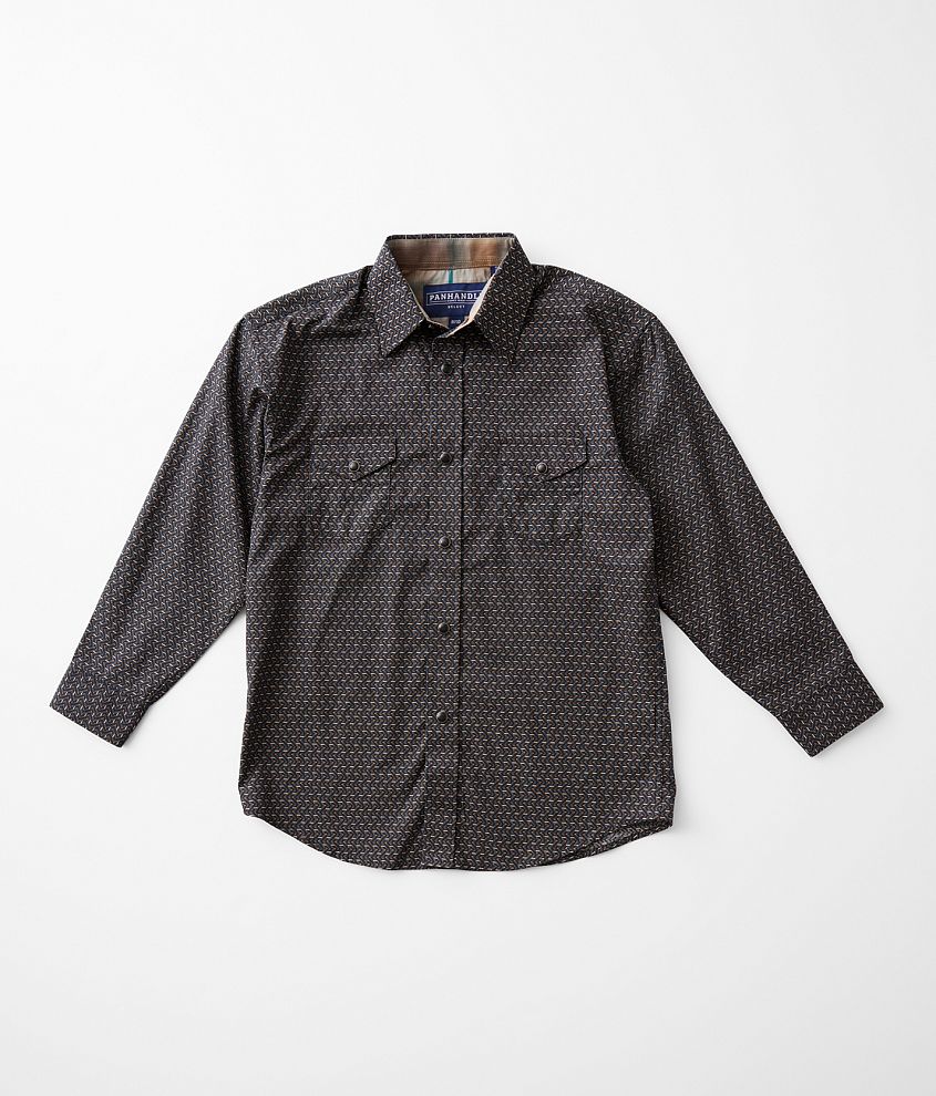 Boys - Panhandle Geo Print Shirt front view