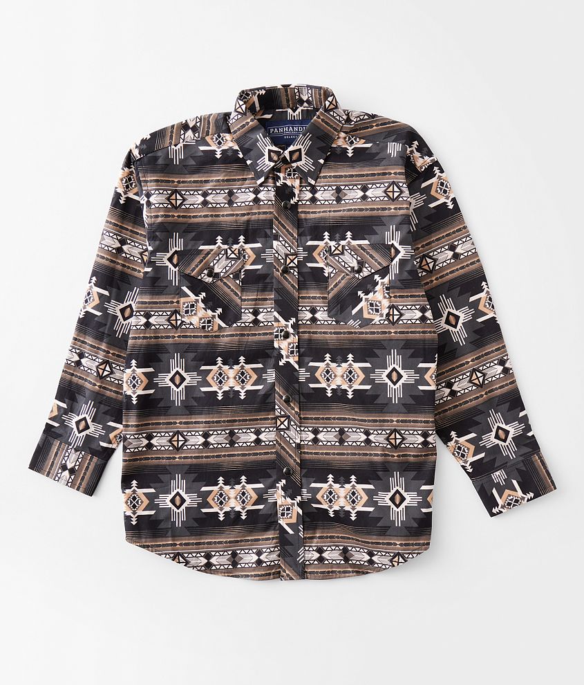 Boys - Panhandle Aztec Western Shirt front view