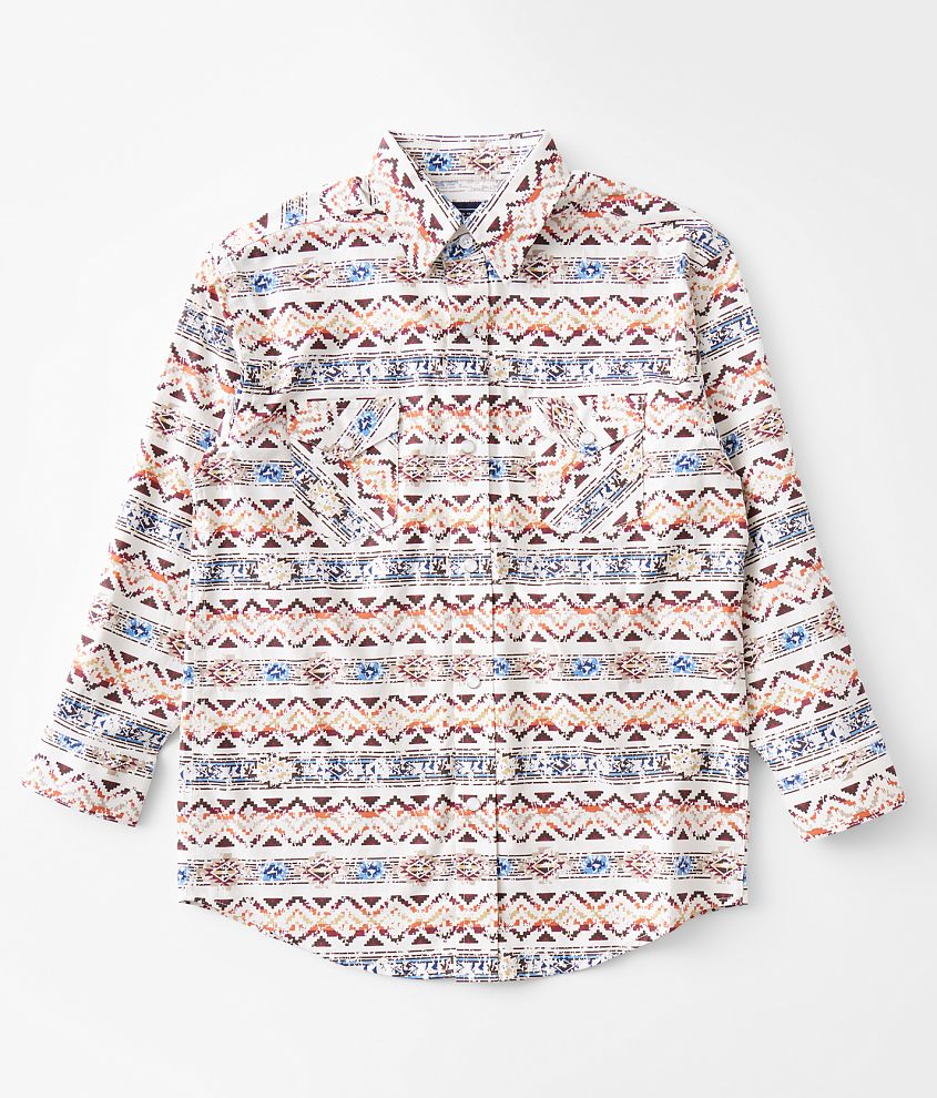 Boys - Panhandle Aztec Stretch Shirt front view