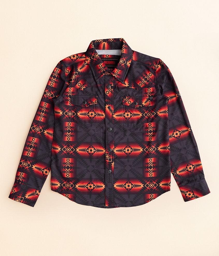 Boys - Rock & Roll Denim Aztec Performance Shirt