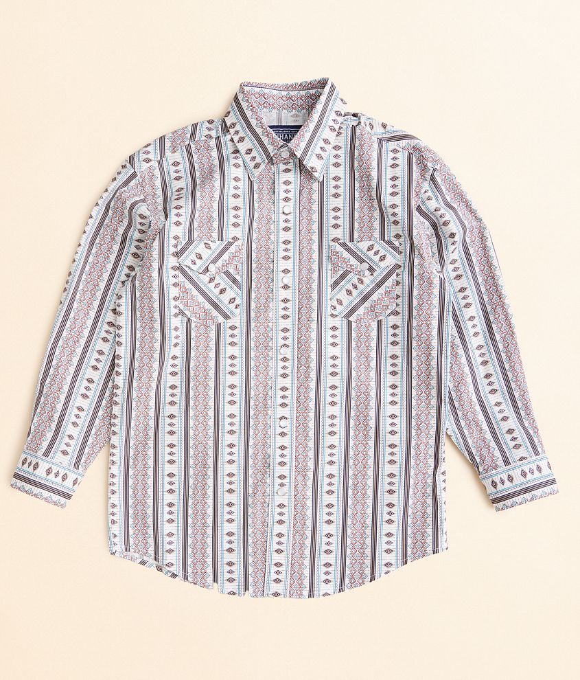 Boys - Panhandle Rough Stock Western Stretch Shirt front view