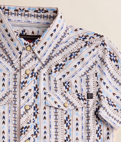 Boys - Rock &#38; Roll Denim Aztec Tek Stretch Shirt misc detail 1 view