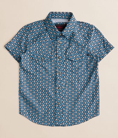 Rock & Roll Denim Aztec Tek Stretch Shirt front view