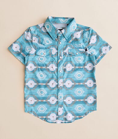 Rock & Roll Denim Boys - Aztec Tek Strech Shirt front view
