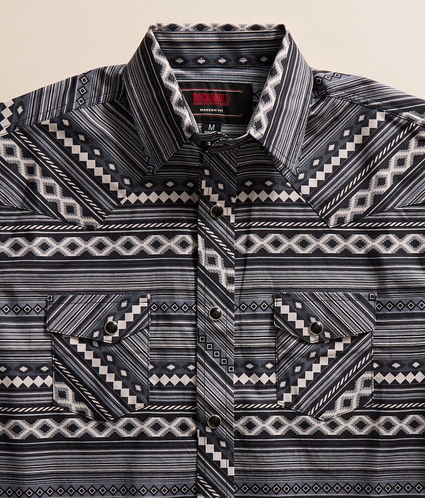 Boys - Aztec Stretch Shirt