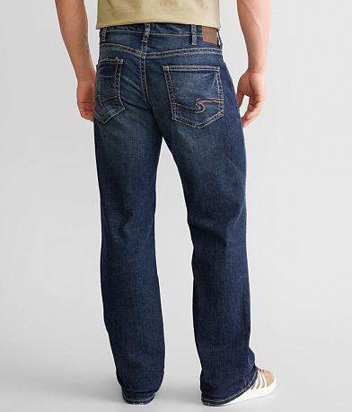Silver Jeans Co. Zac Relaxed Straight Stretch Jean BACK