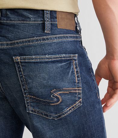 Silver Jeans Co. Zac Relaxed Straight Stretch Jean BACK_POCKET