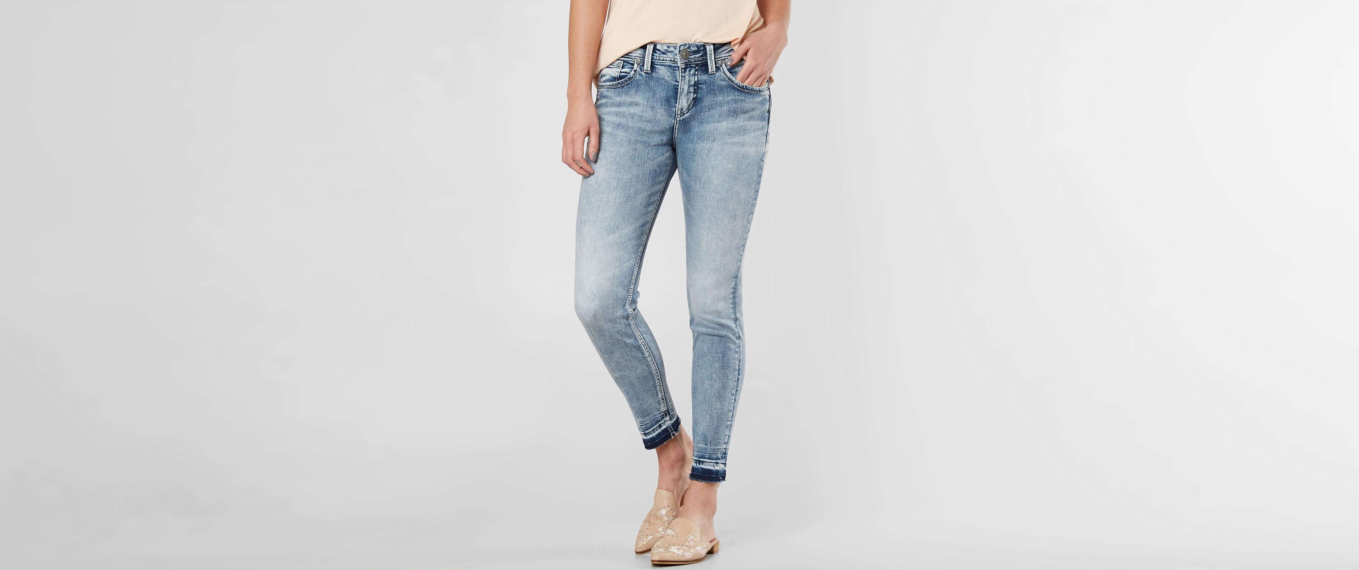 silver avery ankle skinny jeans