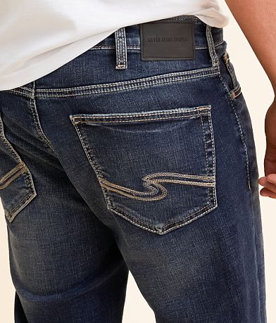 Silver Jeans Co.&#8482; Grayson Straight Stretch Jean back pocket view