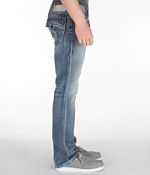 Silver on sale Nash Straight Jeans Denim Preppy Buckle Casual School Cotton