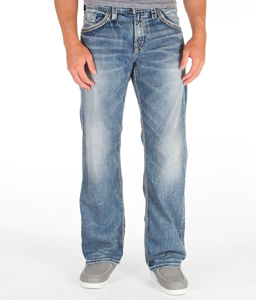 Silver Gordie Stretch Jean front view