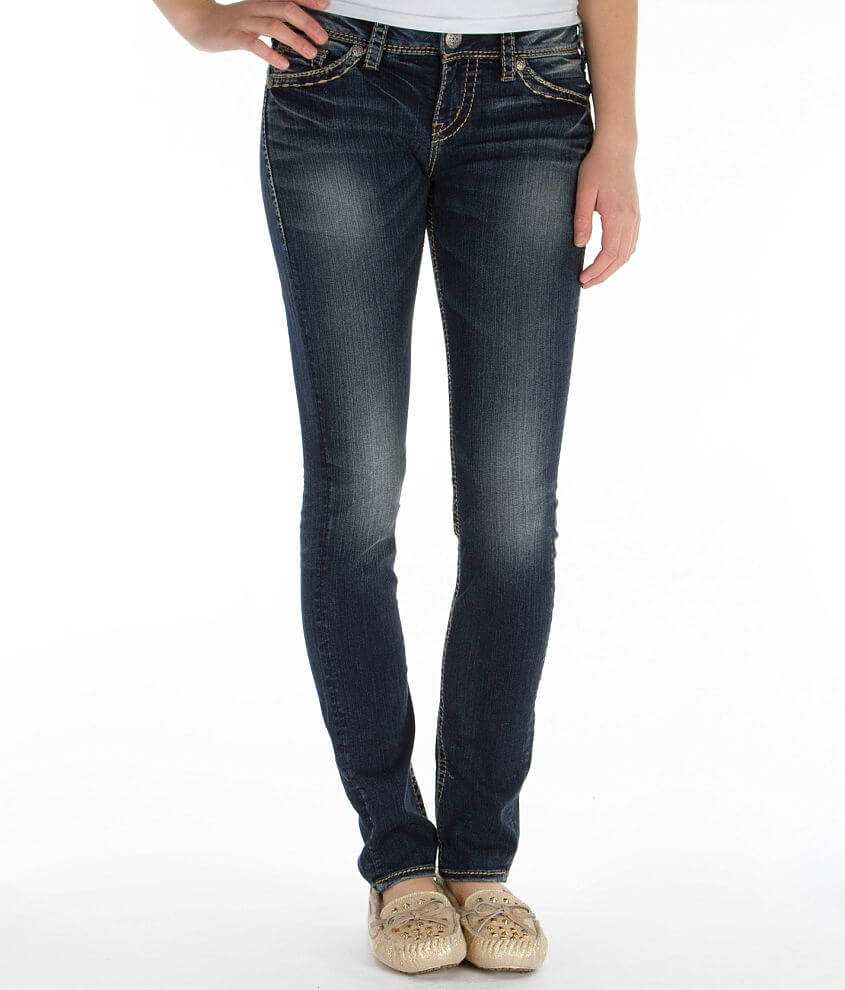 Silver Aiko Skinny Stretch Jean front view