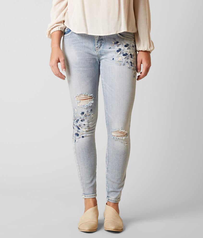Silver Izzy Ankle Skinny Stretch Jean front view