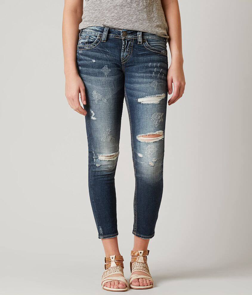 Silver Suki Ankle Skinny Stretch Jean front view