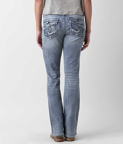 Silver Suki Boot Stretch Jean BACK