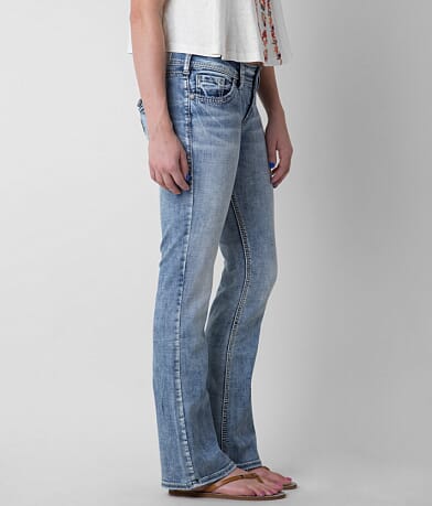 Silver Suki Boot Stretch Jean full right side view