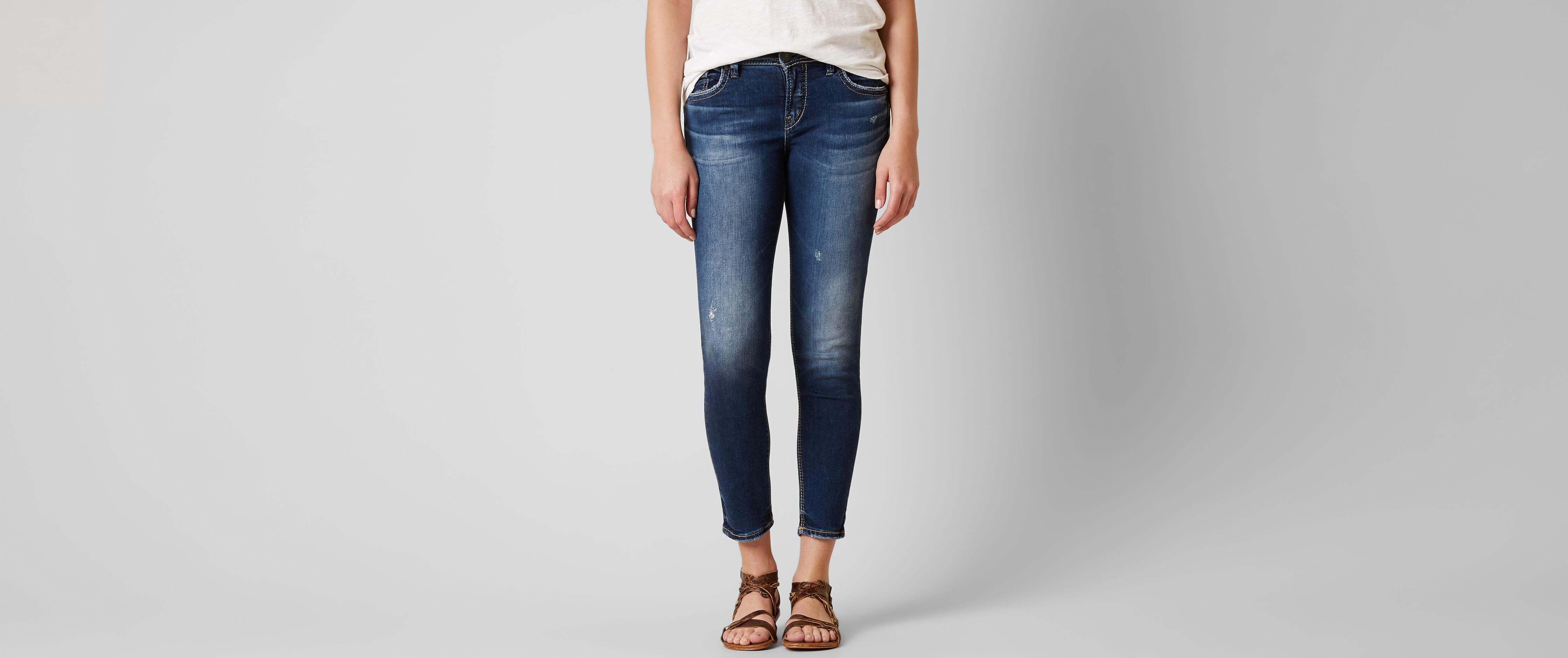 silver avery ankle skinny jeans