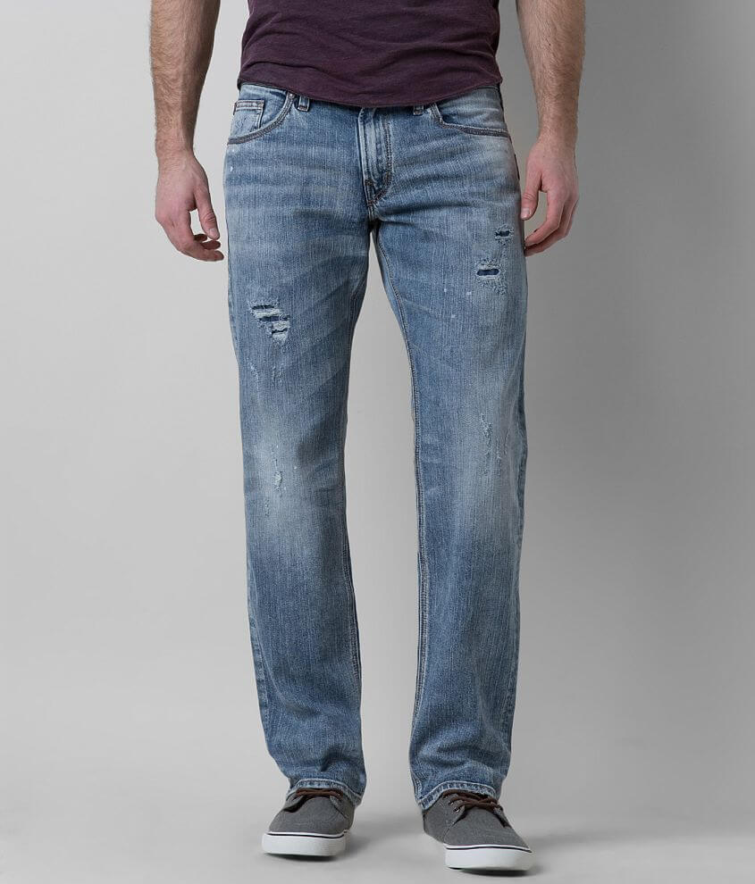 Silver Eddie Straight Stretch Jean front view