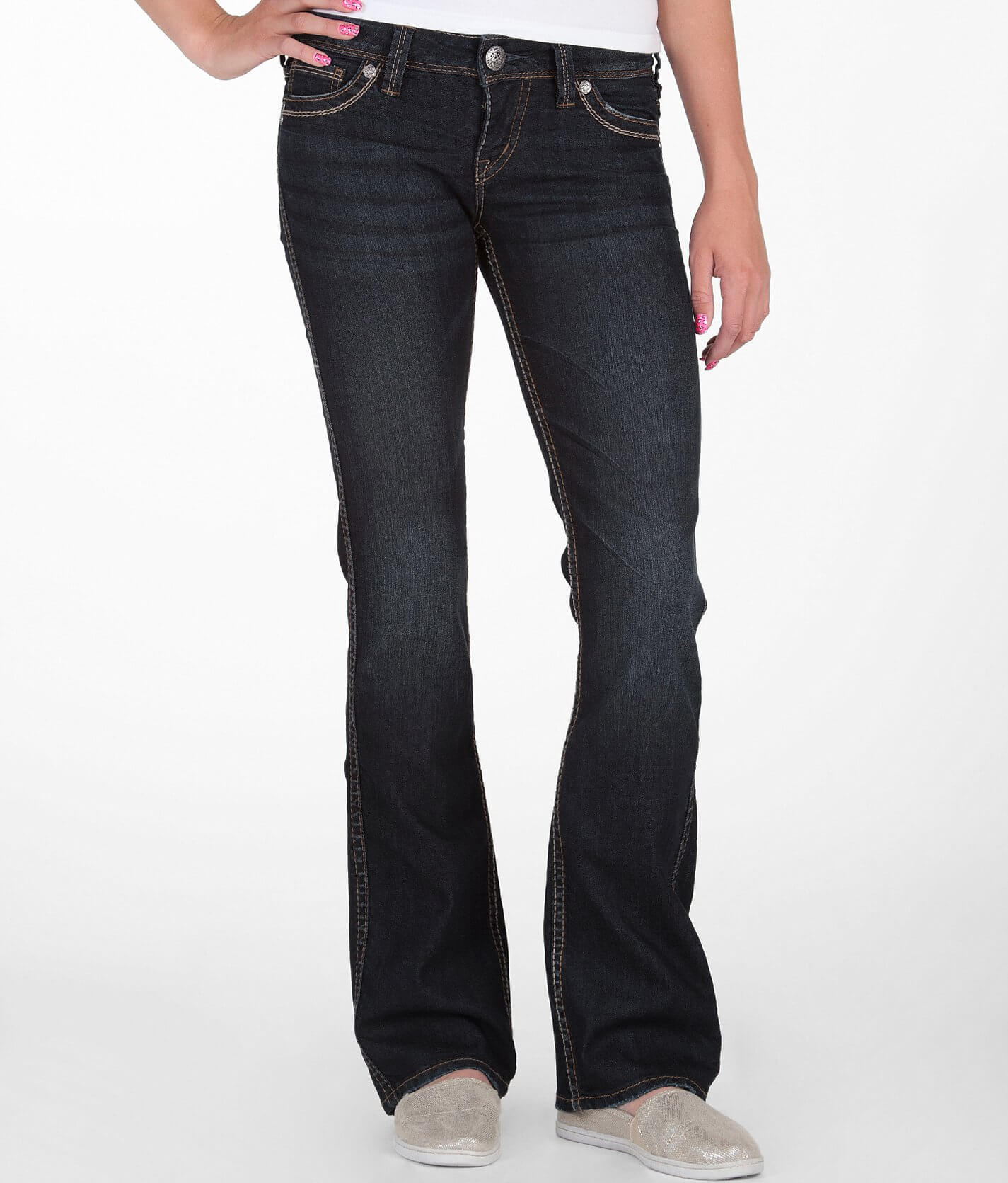 silver jeans frances 18