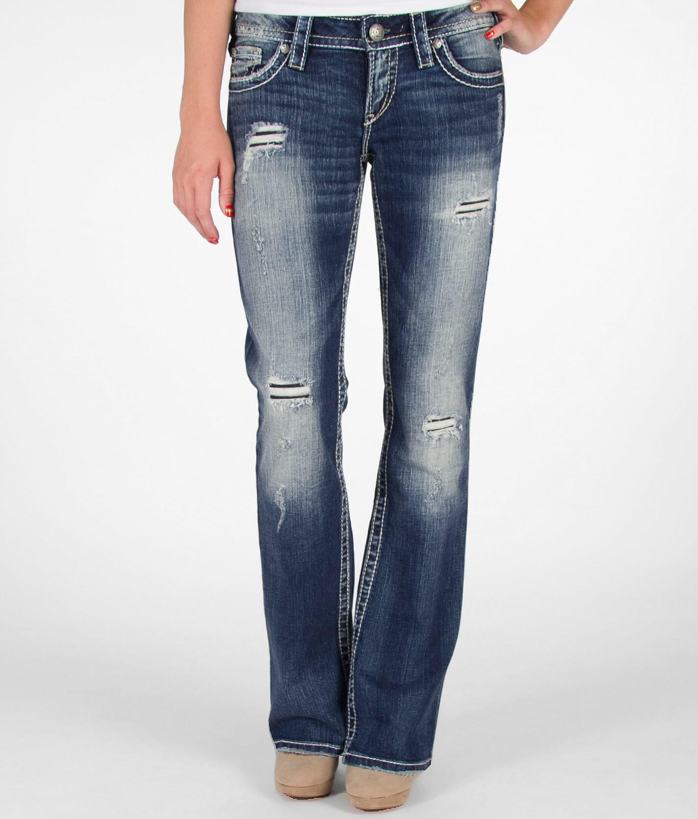 womens silver jeans on sale