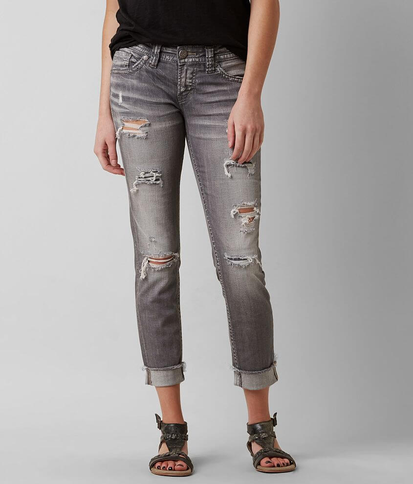 Silver Aiko Stretch Cropped Jean - Women's Jeans in SGY402 | Buckle