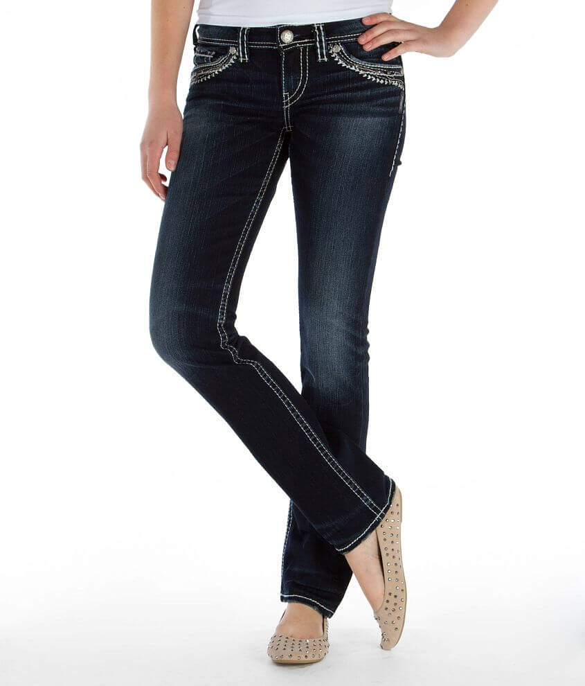 Silver Berkley Straight Stretch Jean front view