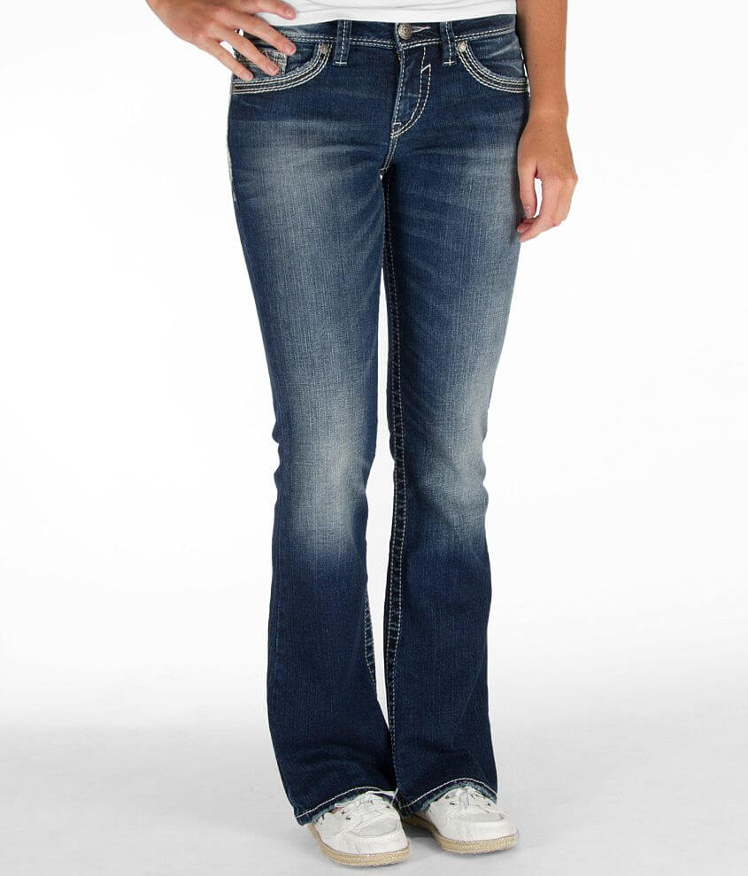 Silver Suki Stretch Jean front view