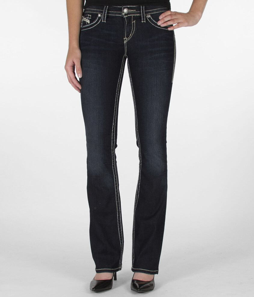 Silver Aiko Boot Stretch Jean front view