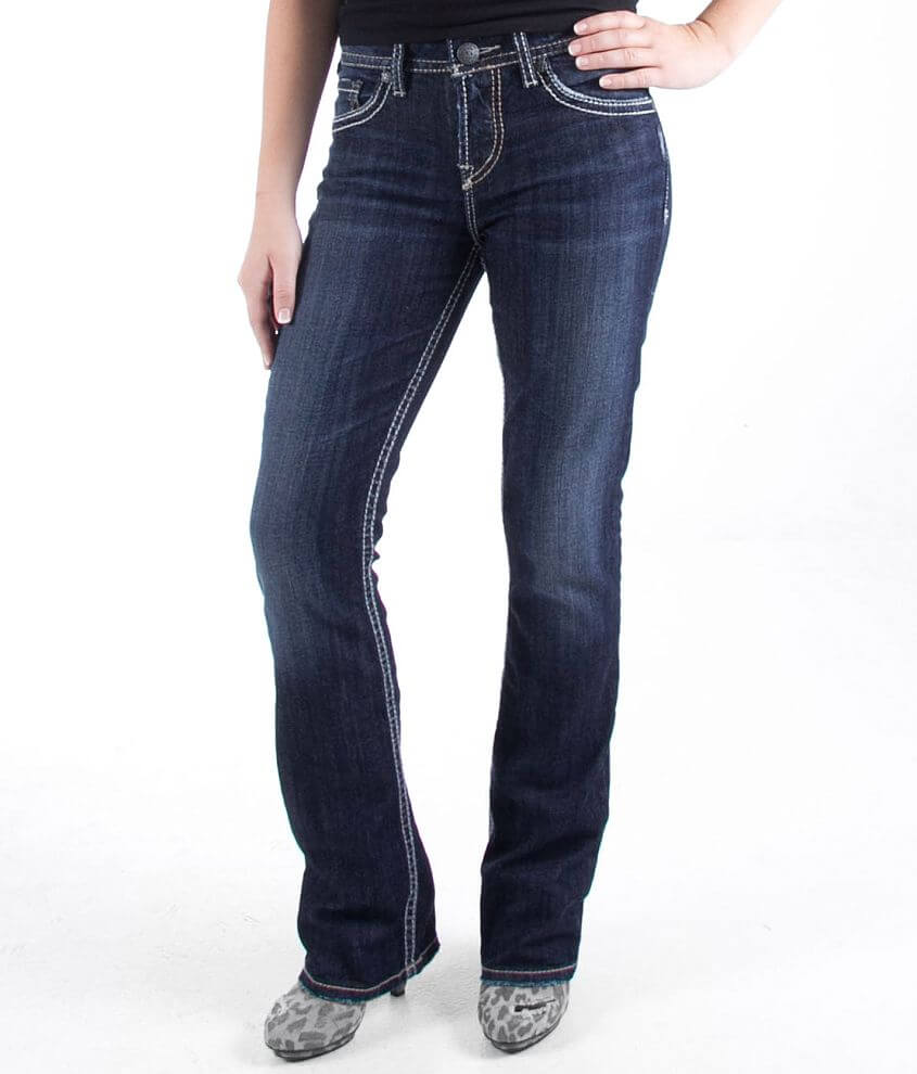 Silver Natsuki Boot Stretch Jean front view