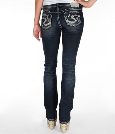 Silver Aiko Baby Boot Stretch Jean BACK