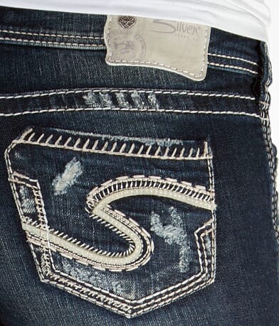 Silver Aiko Baby Boot Stretch Jean BACK_POCKET
